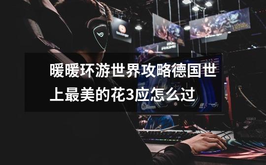 暖暖环游世界攻略德国世上最美的花3应怎么过-第1张-游戏信息-龙启网
