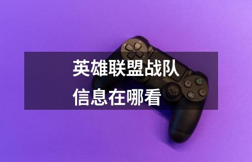 英雄联盟战队信息在哪看-第1张-游戏信息-龙启网