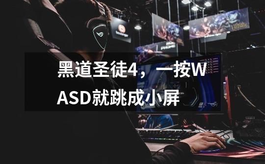 黑道圣徒4,一按WASD就跳成小屏-第1张-游戏信息-龙启网