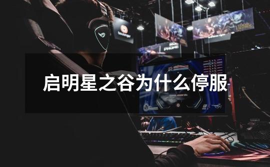 启明星之谷为什么停服-第1张-游戏信息-龙启网