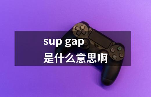 sup gap是什么意思啊-第1张-游戏信息-龙启网