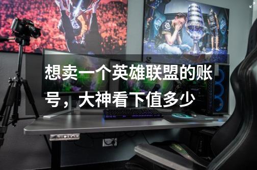 想卖一个英雄联盟的账号,大神看下值多少-第1张-游戏信息-龙启网