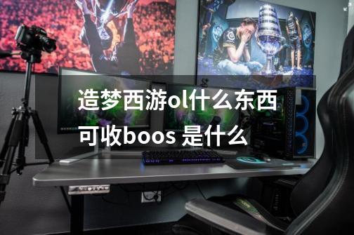造梦西游ol什么东西可收boos 是什么-第1张-游戏信息-龙启网