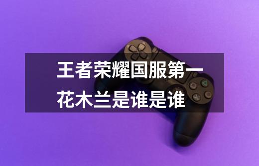王者荣耀国服第一花木兰是谁是谁-第1张-游戏信息-龙启网