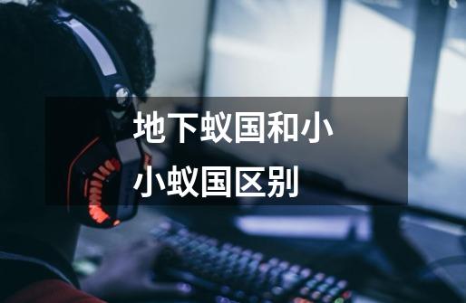 地下蚁国和小小蚁国区别-第1张-游戏信息-龙启网