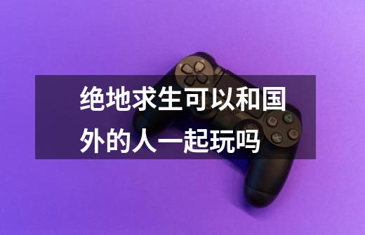 绝地求生可以和国外的人一起玩吗-第1张-游戏信息-龙启网