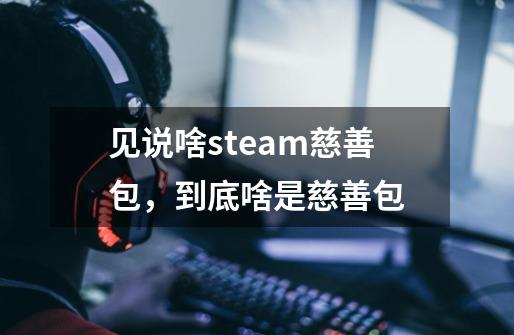 见说啥steam慈善包，到底啥是慈善包-第1张-游戏信息-龙启网