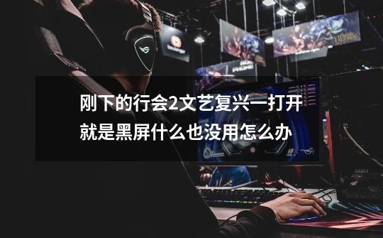 刚下的行会2文艺复兴一打开就是黑屏什么也没用怎么办-第1张-游戏信息-龙启网