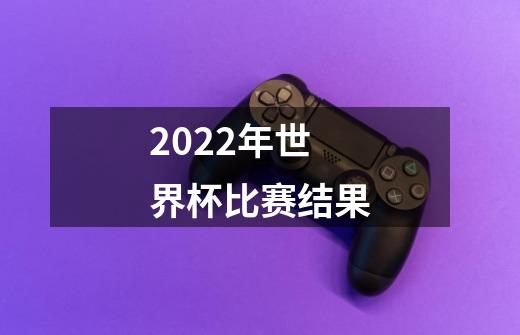 2022年世界杯比赛结果-第1张-游戏信息-龙启网