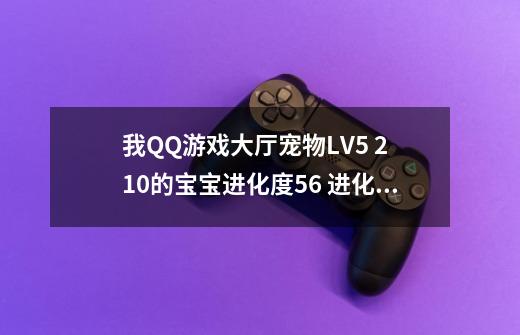 我QQ游戏大厅宠物LV5 2 10的宝宝进化度56 进化度多少能到顶 到顶以后会有什么后果 是宝宝变3 1吗-第1张-游戏信息-龙启网