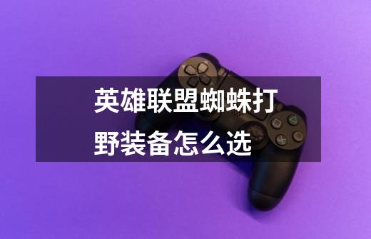 英雄联盟蜘蛛打野装备怎么选-第1张-游戏信息-龙启网