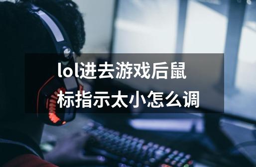 lol进去游戏后鼠标指示太小怎么调-第1张-游戏信息-龙启网