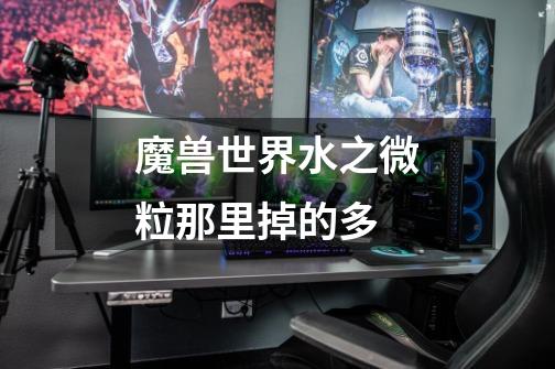 魔兽世界水之微粒那里掉的多-第1张-游戏信息-龙启网