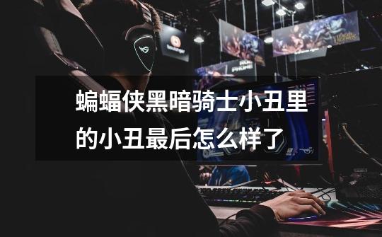 蝙蝠侠黑暗骑士小丑里的小丑最后怎么样了-第1张-游戏信息-龙启网
