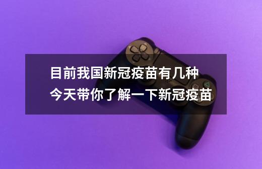目前我国新冠疫苗有几种 今天带你了解一下新冠疫苗-第1张-游戏信息-龙启网