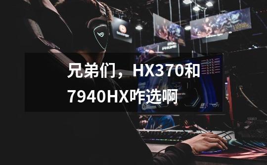 兄弟们,HX370和7940HX咋选啊-第1张-游戏信息-龙启网