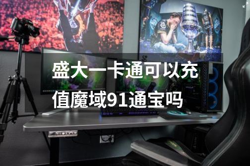 盛大一卡通可以充值魔域91通宝吗-第1张-游戏信息-龙启网