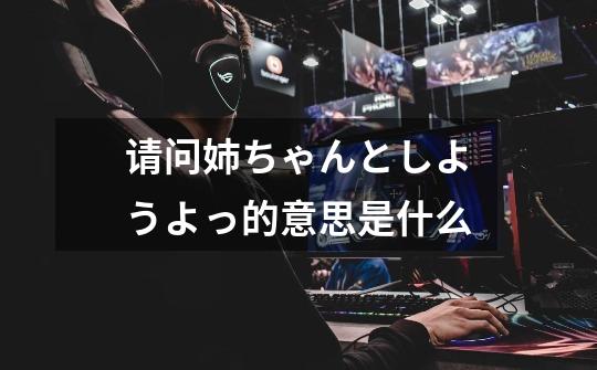 请问姉ちゃんとしようよっ的意思是什么-第1张-游戏信息-龙启网