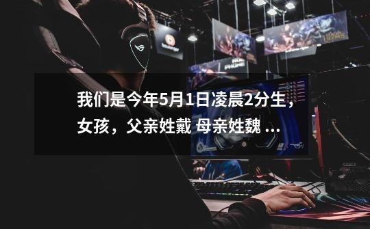 我们是今年5月1日凌晨2分生,女孩,父亲姓戴 母亲姓魏 不知道起名用什么好-第1张-游戏信息-龙启网
