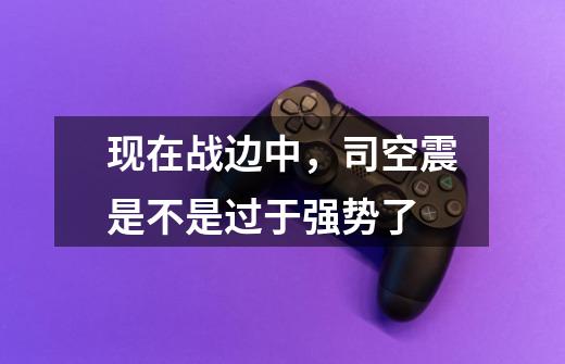 现在战边中,司空震是不是过于强势了-第1张-游戏信息-龙启网