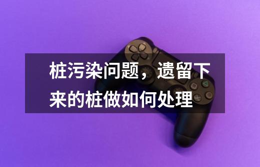 桩污染问题,遗留下来的桩做如何处理-第1张-游戏信息-龙启网