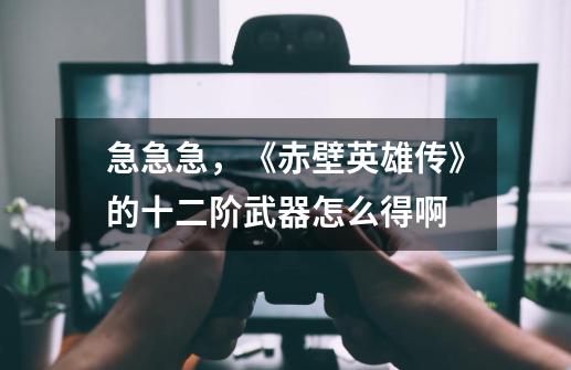 急急急,《赤壁英雄传》的十二阶武器怎么得啊-第1张-游戏信息-龙启网