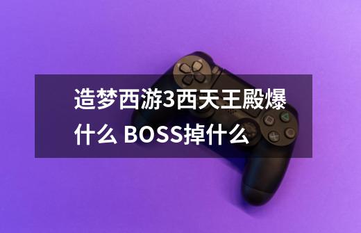 造梦西游3西天王殿爆什么 BOSS掉什么-第1张-游戏信息-龙启网