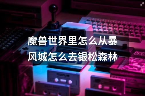 魔兽世界里怎么从暴风城怎么去银松森林-第1张-游戏信息-龙启网