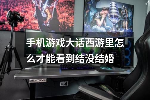 手机游戏大话西游里怎么才能看到结没结婚-第1张-游戏信息-龙启网