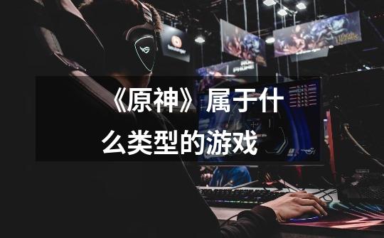 《原神》属于什么类型的游戏-第1张-游戏信息-龙启网