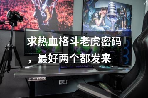 求热血格斗老虎密码,最好两个都发来-第1张-游戏信息-龙启网