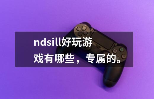 ndsill好玩游戏有哪些，专属的。-第1张-游戏信息-龙启网