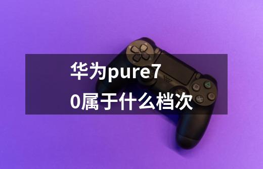 华为pure70属于什么档次-第1张-游戏信息-龙启网