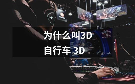 为什么叫3D自行车 3D-第1张-游戏信息-龙启网
