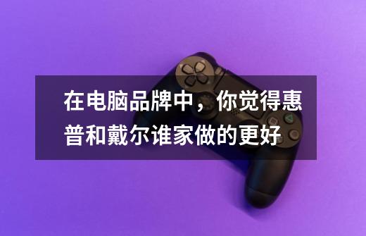 在电脑品牌中,你觉得惠普和戴尔谁家做的更好-第1张-游戏信息-龙启网