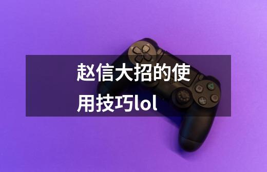 赵信大招的使用技巧lol-第1张-游戏信息-龙启网