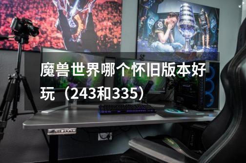 魔兽世界哪个怀旧版本好玩（2.43和3.35）-第1张-游戏信息-龙启网