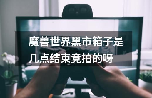 魔兽世界黑市箱子是几点结束竞拍的呀-第1张-游戏信息-龙启网