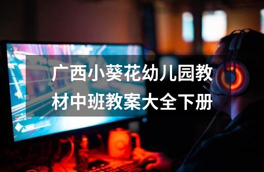广西小葵花幼儿园教材中班教案大全下册-第1张-游戏信息-龙启网