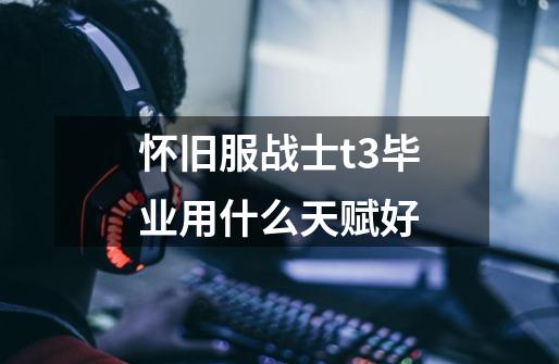 怀旧服战士t3毕业用什么天赋好-第1张-游戏信息-龙启网