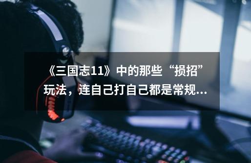 《三国志11》中的那些“损招”玩法,连自己打自己都是常规操作-第1张-游戏信息-龙启网