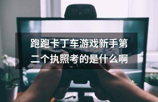 跑跑卡丁车游戏新手第二个执照考的是什么啊-第1张-游戏信息-龙启网