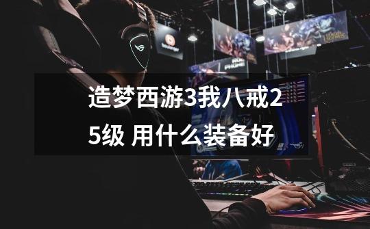 造梦西游3我八戒25级 用什么装备好-第1张-游戏信息-龙启网