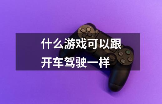 什么游戏可以跟开车驾驶一样-第1张-游戏信息-龙启网