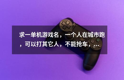 求一单机游戏名，一个人在城市跑，可以打其它人，不能抢车，打人后有警察追-第1张-游戏信息-龙启网