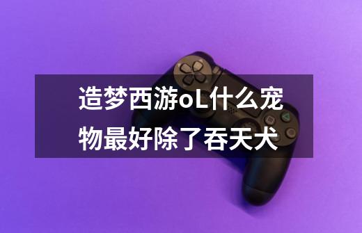 造梦西游oL什么宠物最好除了吞天犬-第1张-游戏信息-龙启网