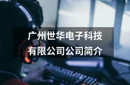 广州世华电子科技有限公司公司简介-第1张-游戏信息-龙启网