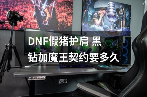 DNF假猪护肩 黑钻加魔王契约要多久-第1张-游戏信息-龙启网