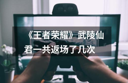《王者荣耀》武陵仙君一共返场了几次-第1张-游戏信息-龙启网
