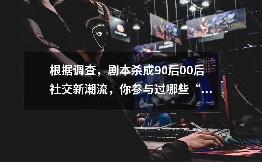 根据调查,剧本杀成90后00后社交新潮流,你参与过哪些“剧本杀”游戏-第1张-游戏信息-龙启网